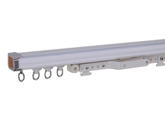 Ceilling Mounted Aluminum Shower Curtain Hook Curtain Track With Accessories