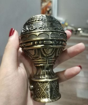 لوازم جانبی پرده درپوش های انتهایی میله پرده 28 میلی متری رنگ مس برنز