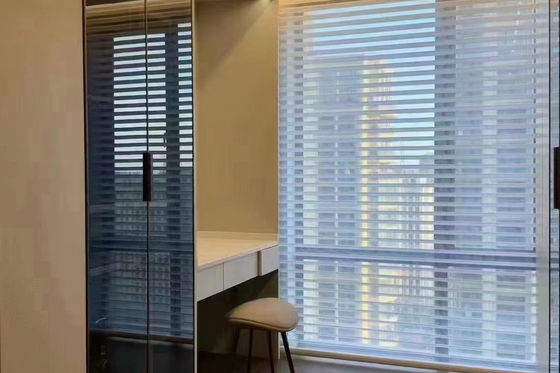 اتاق خواب هوشمند Shangri La Curtains طرح افقی مواد Ployester