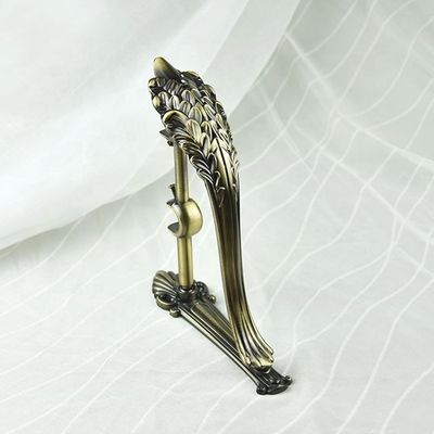میله های پرده دوبل برنجی کوتاه پرده فرفورژه پنجره ای