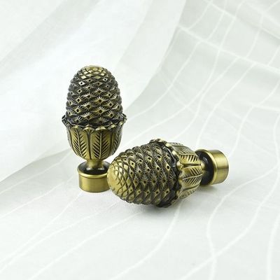 میله های پرده دوبل برنجی کوتاه پرده فرفورژه پنجره ای