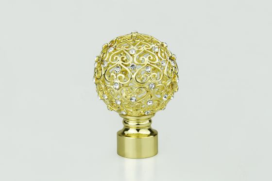 عمده فروشی مستقیم کارخانه طراحی جدید پرده کریستال طلایی الماس فلزی لوازم جانبی پرده پرده