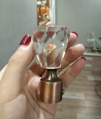 کارخانه به طور مستقیم لوازم جانبی میله پرده کریستال فلزی 16/19 میلی متری 28 میلی متری را به صورت عمده فروشی می کند