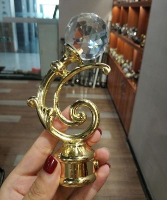 لوازم جانبی میله پرده برای میله های پرده میله فلزی پرده کریستال طلا