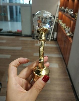 لوازم جانبی میله پرده برای میله های پرده میله فلزی پرده کریستال طلا