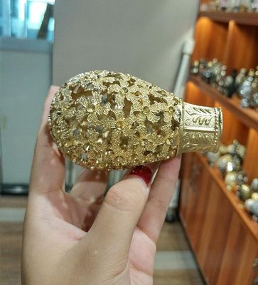 عمده فروشی قیمت میله پرده ای رنگ طلایی درپوش انتهایی فلزی لوازم جانبی میله پرده نهایی