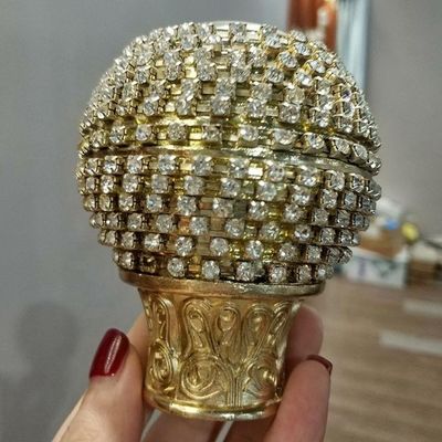 عمده فروشی با کیفیت بالا کریستال گرد الماس توپ پرده ای جدید