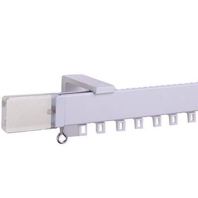 مسیر پرده بی صدا آلومینیومی فلزی سفید مشکی رنگ ODM OEM