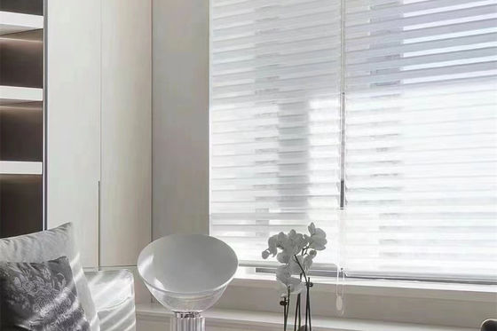 Soft Light Shangri La Electric Motorized Blinds با نخ دولایه