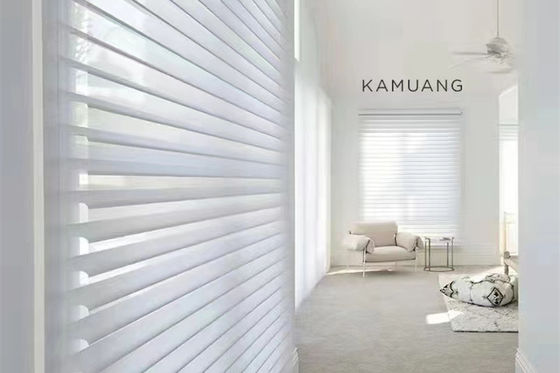 پرده های برقی هوشمند Shangri La تاشو ریپل برای اتاق نشیمن