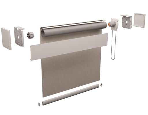 پرده پنجره هوشمند روز شب به سبک گورخری دولایه با کنترل هوشمند